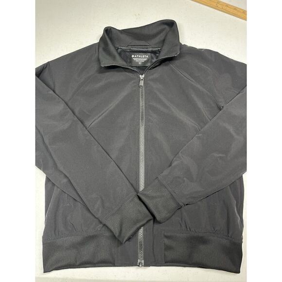 Athleta Jackets & Blazers - Athleta Full Zip Black Bomber Casual Light Weight Jacket Size Small